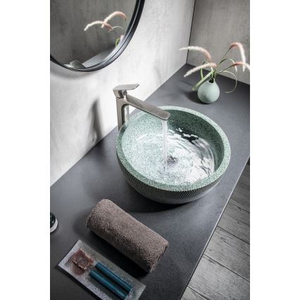 Sapho - PRIORI Countertop Basin Ø 42 cm, Ceramic/Green