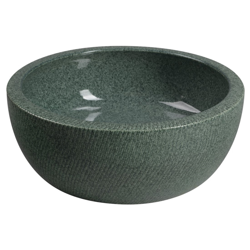 Sapho - PRIORI Countertop Basin Ø 42 cm, Ceramic/Green