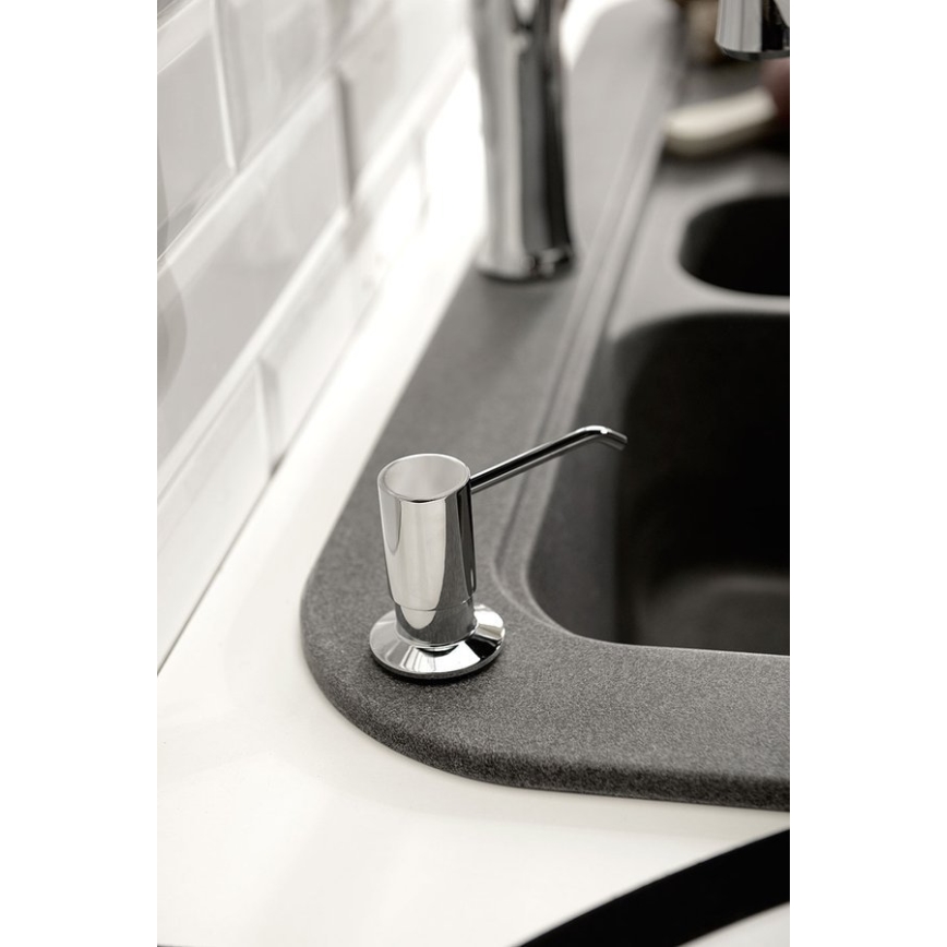 Sapho - Recessed soap dispenser shiny chrome