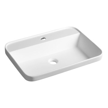 Sapho - Recessed washbasin 55x39 cm ceramic/white
