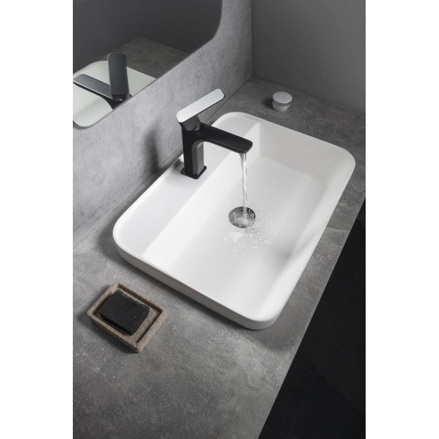 Sapho - Recessed washbasin 55x39 cm ceramic/white