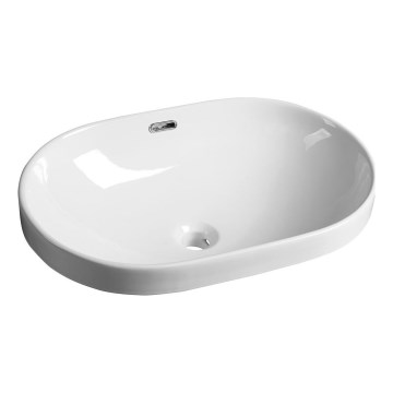Sapho - Recessed washbasin LIMA 60x40 cm ceramic/white