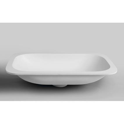 Sapho - Recessed washbasin ROCKSTONE 67x35.5 cm matte white