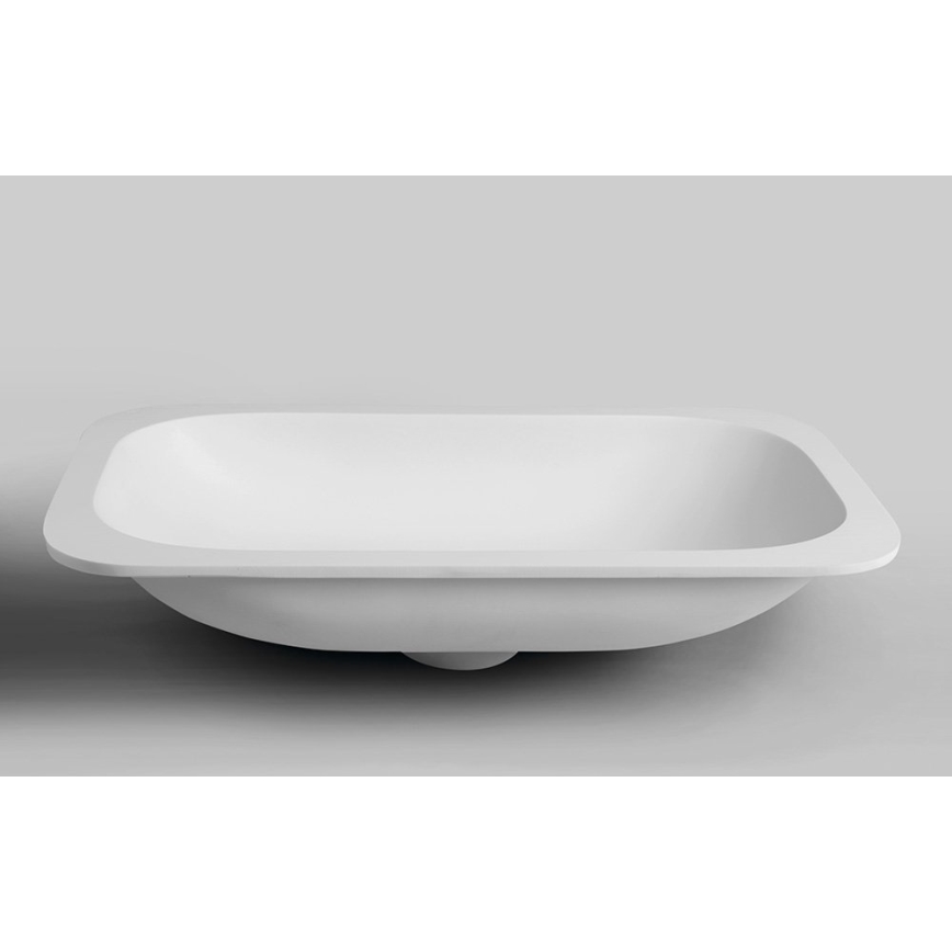 Sapho - Recessed washbasin ROCKSTONE 67x35.5 cm matte white