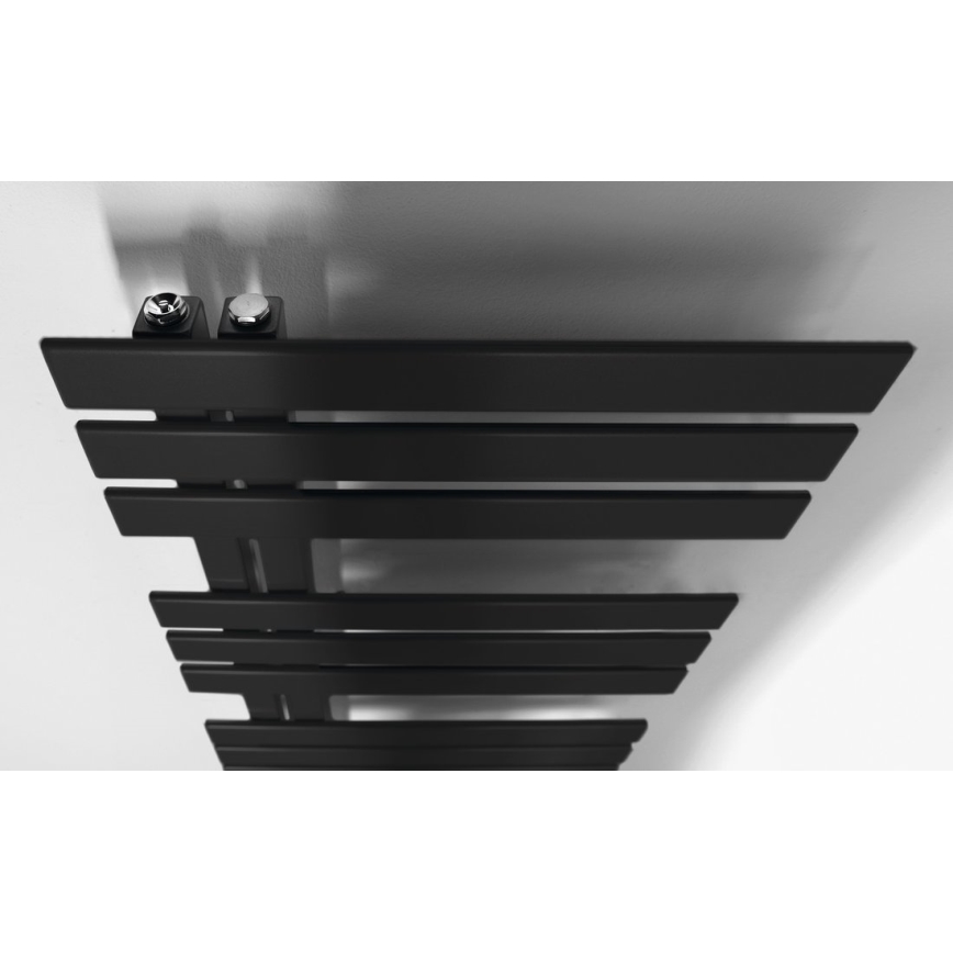 Sapho - SILVANA Bathroom Radiator 124 x 50 cm, Matte Black