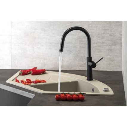 Sapho - Sink tap with pull-out sprayer FLAWO matte black