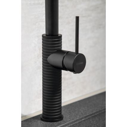 Sapho - Sink tap with pull-out sprayer FLAWO matte black