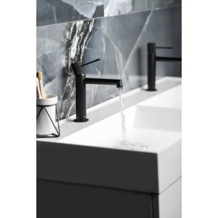 Sapho - SOLARIS 20 cm Matte Black Basin Mixer