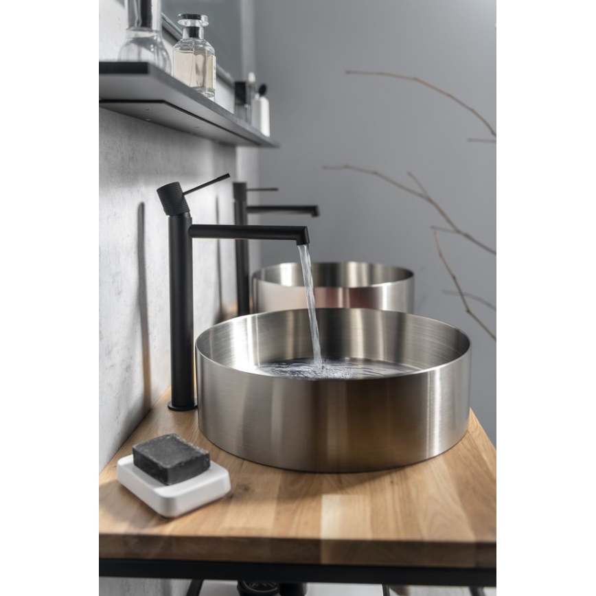 Sapho - SOLARIS 32 cm Matte Black Basin Mixer