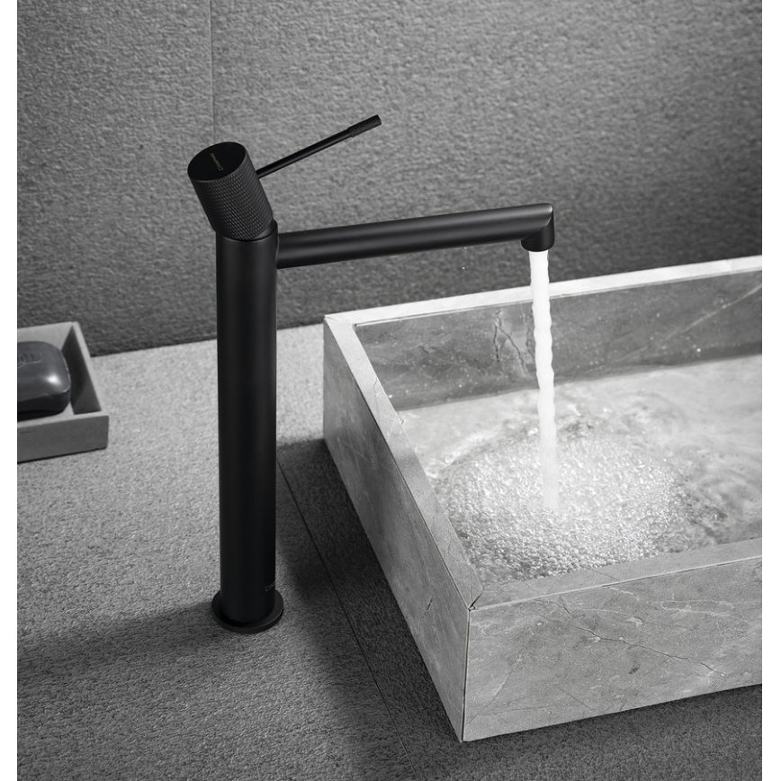 Sapho - SOLARIS 32 cm Matte Black Basin Mixer