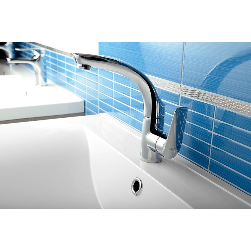 Sapho - SOLITER 18 cm Basin Mixer, Polished Chrome