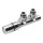 Sapho - Thermostatic connection set for central connection TWIN left/polished chrome