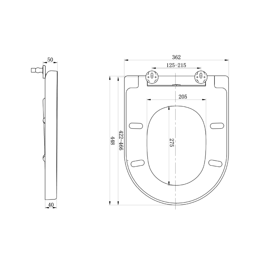 Sapho - Toilet seat LISA SoftClose white
