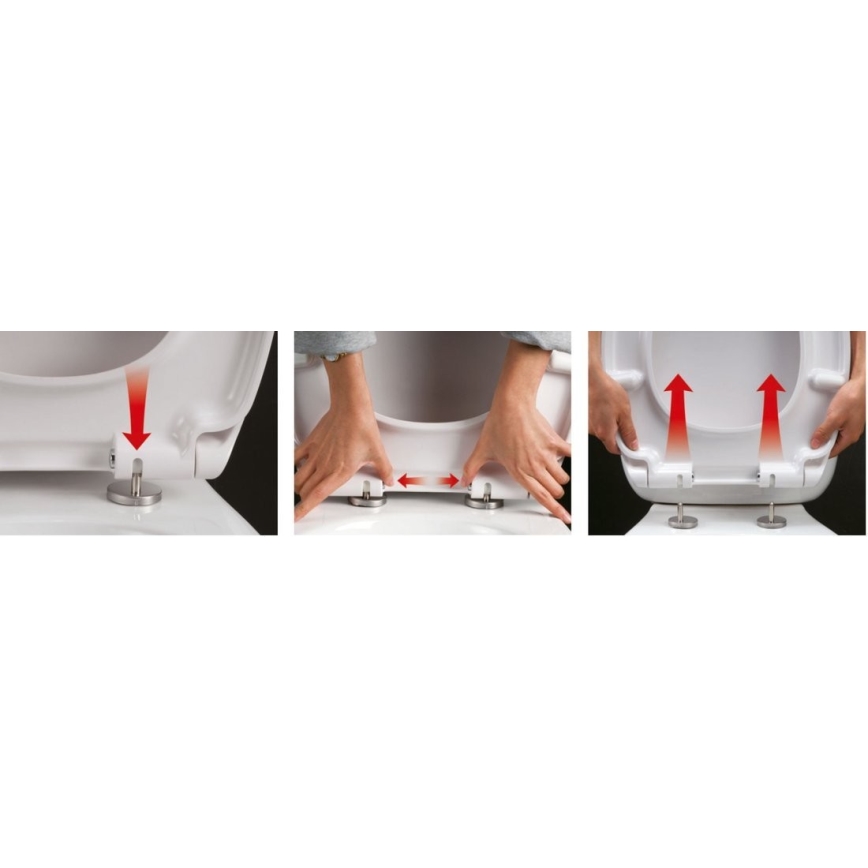 Sapho - Toilet seat SoftClose EDITA white