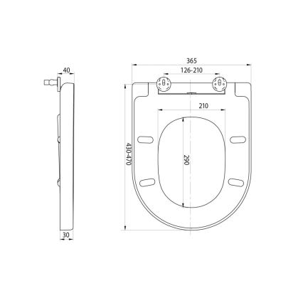 Sapho - TURKU SoftClose Toilet Seat, White