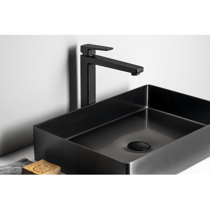 Sapho - TURSI 28 cm Matte Black Basin Mixer