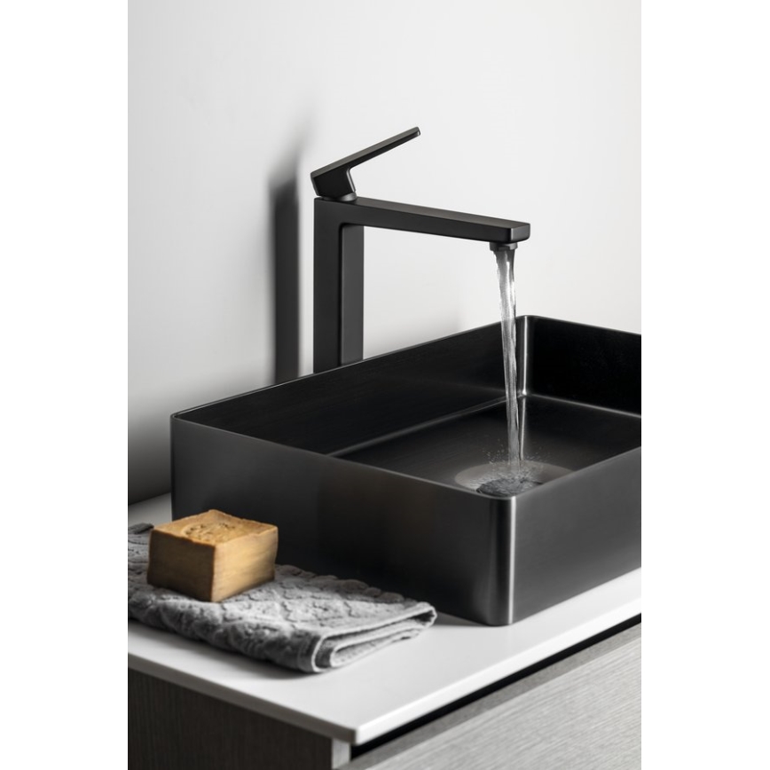 Sapho - TURSI 28 cm Matte Black Basin Mixer