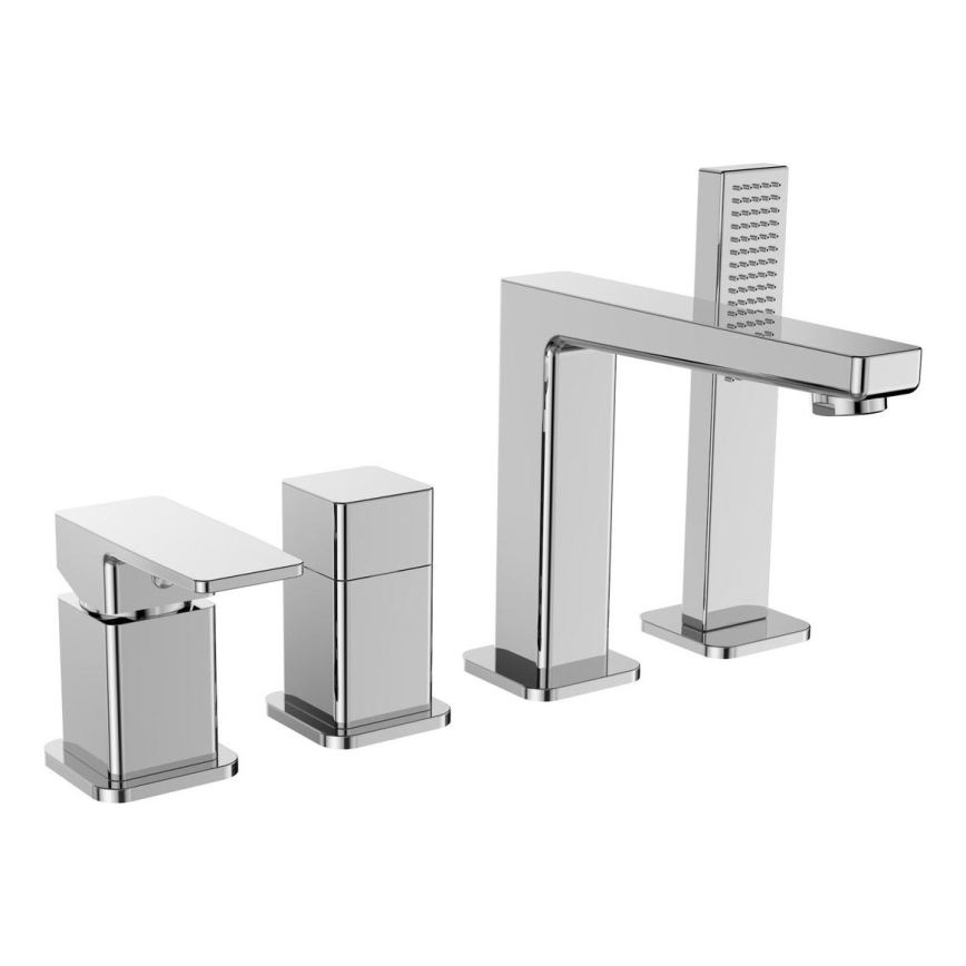 Sapho - TURSI 4-hole bath mixer, polished chrome