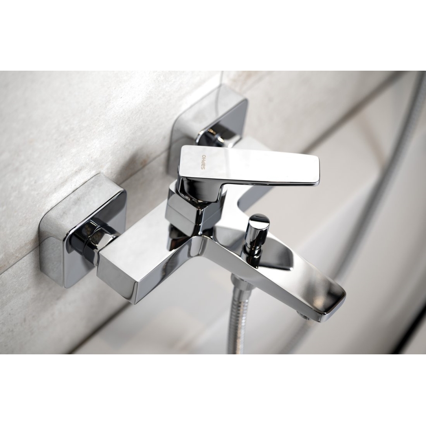 Sapho - TURSI Bathtub Mixer, Polished Chrome