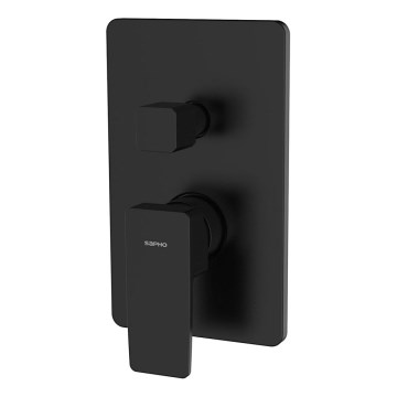 Sapho - TURSI Concealed Shower Mixer, Matte Black