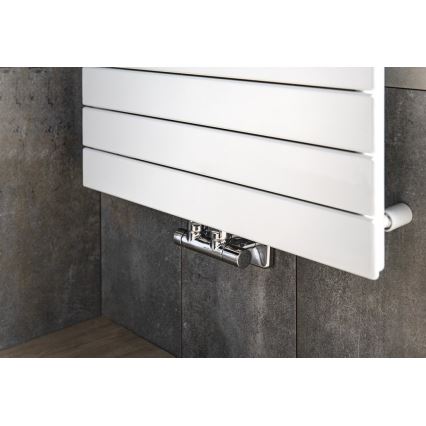 Sapho - TWIN center connection valve set, polished chrome