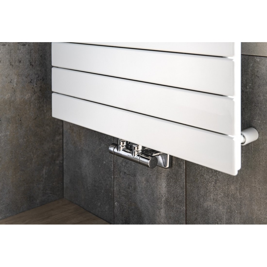 Sapho - TWIN center connection valve set, polished chrome