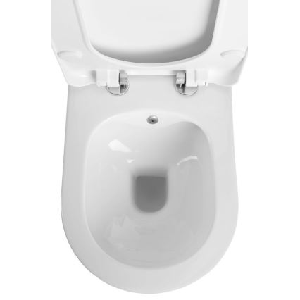 Sapho - Wall-hung toilet with bidet sprayer AVVA CLEANWASH ceramic/white