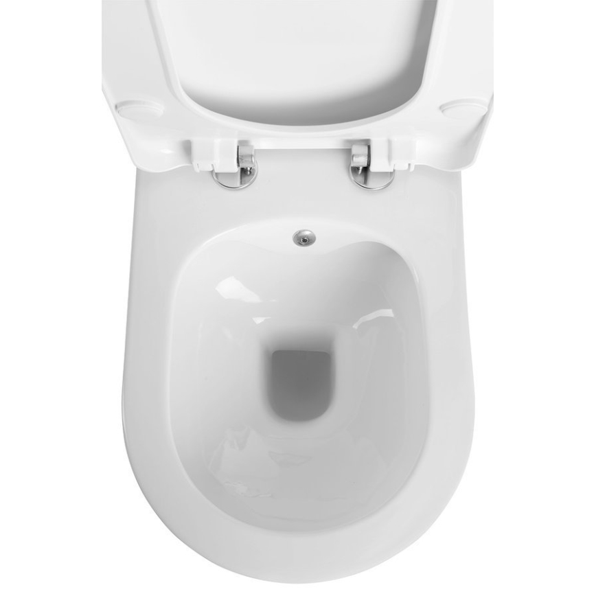 Sapho - Wall-hung toilet with bidet sprayer AVVA CLEANWASH ceramic/white