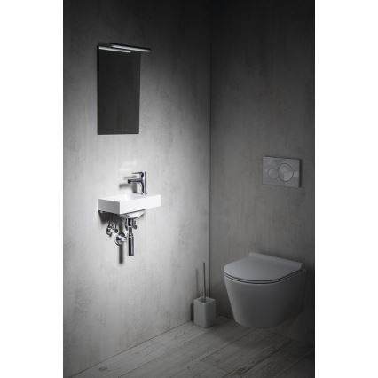 Sapho - Wall-hung washbasin PICCOLINO 30x17 cm right/cast marble/white