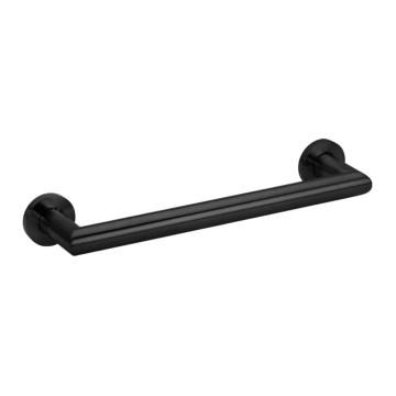 Sapho - X-ROUND Wall-Mounted Towel Rack, 35.5 cm, Matte Black
