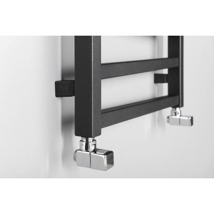 Sapho - ZIG Bathroom Heated Towel Rail 110 x 50 cm, Anthracite