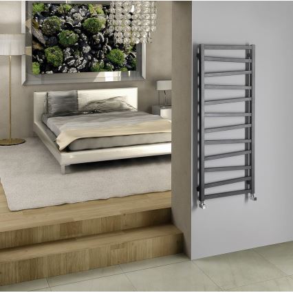 Sapho - ZIG Bathroom Radiator 133 x 50 cm, Anthracite