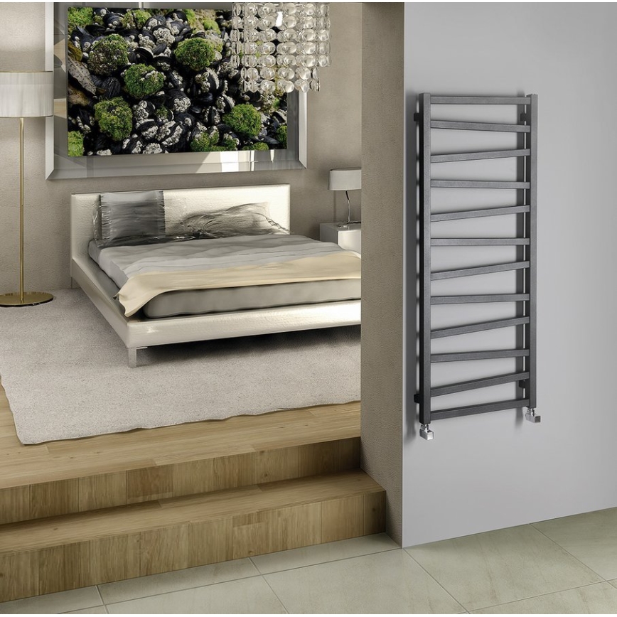 Sapho - ZIG Bathroom Radiator 490W/230V 50x133 cm Anthracite
