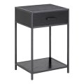 SARON Anthracite Bedside Table