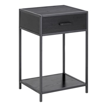 SARON Anthracite Bedside Table