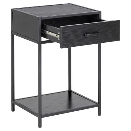 SARON Anthracite Bedside Table