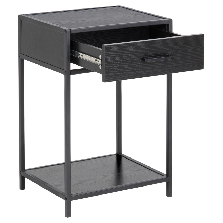 SARON Anthracite Bedside Table