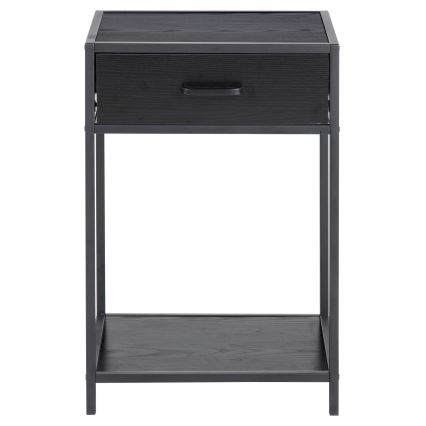 SARON Anthracite Bedside Table
