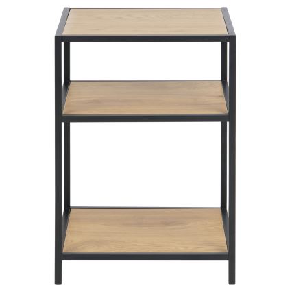 SARON Bedside Table – Oak/Black