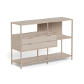 SARON Bookcase 114x78 cm Gray