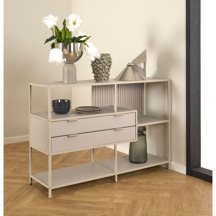 SARON Bookcase 114x78 cm Gray
