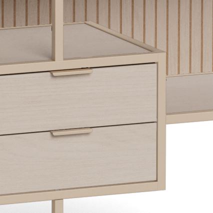 SARON Bookcase 114x78 cm Gray