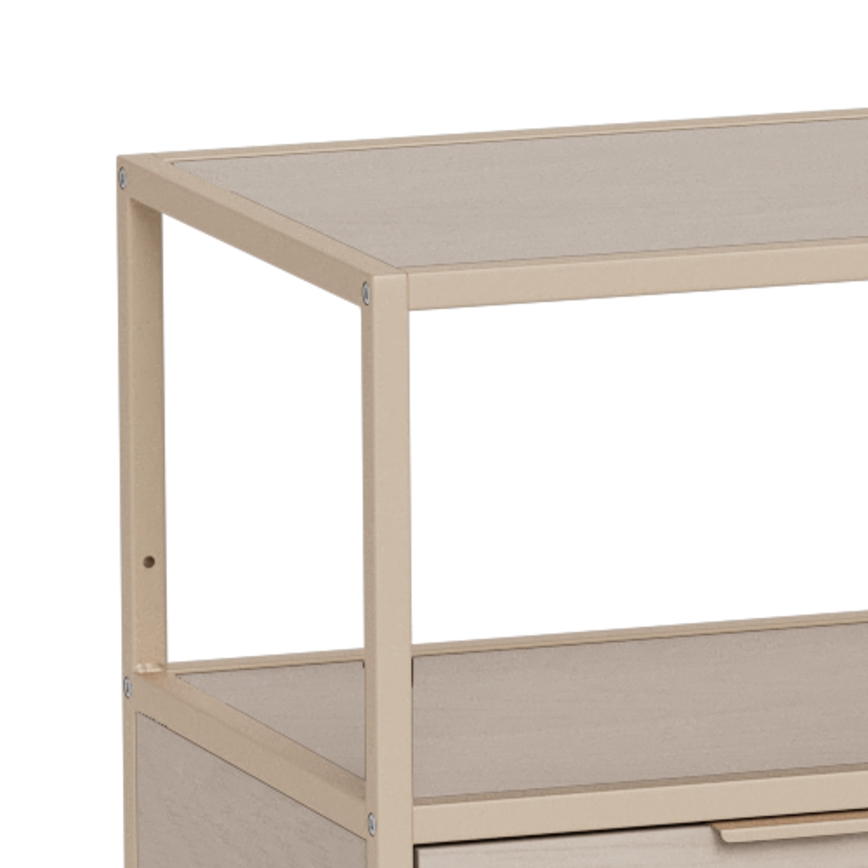 SARON Bookcase 114x78 cm Gray