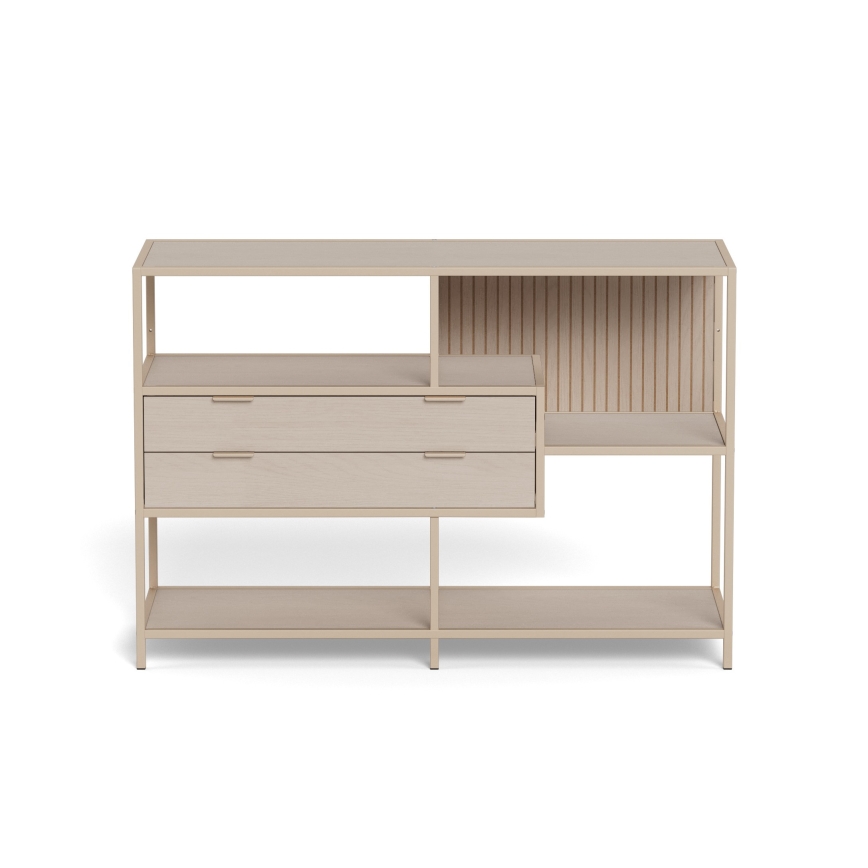 SARON Bookcase 114x78 cm Gray