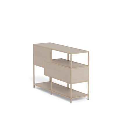 SARON Bookcase 114x78 cm Gray