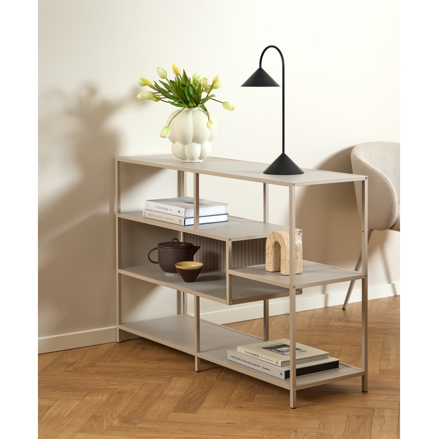 SARON Bookcase 114x78 cm Grey