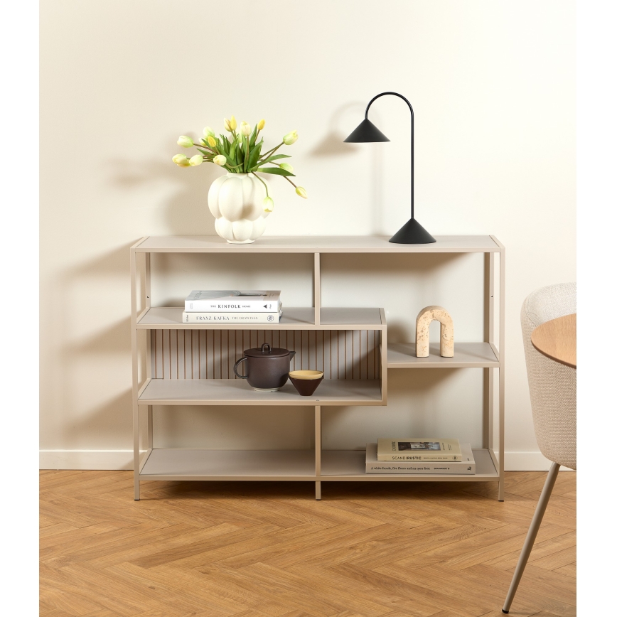SARON Bookcase 114x78 cm Grey