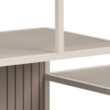 SARON Bookcase 114x78 cm Grey