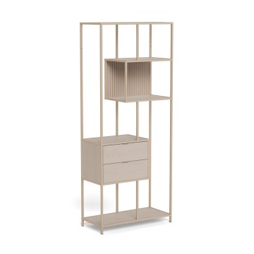 SARON Bookcase 77 x 185 cm, Grey