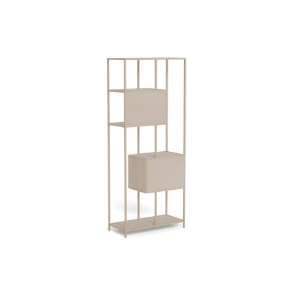 SARON Bookcase 77 x 185 cm, Grey